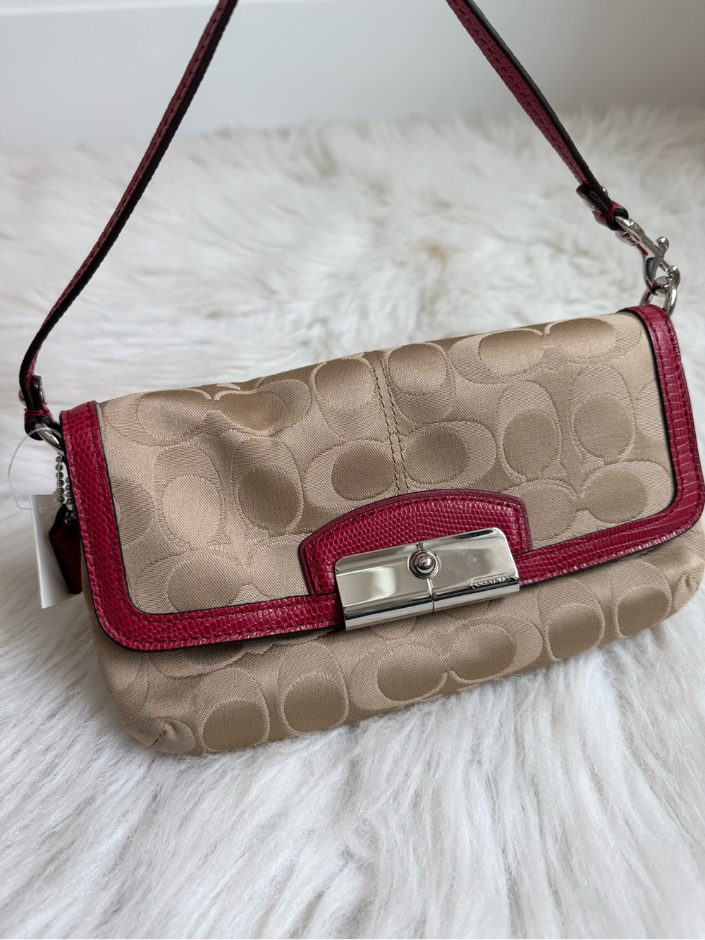 NWT Coach Monogram Kristen mini bag